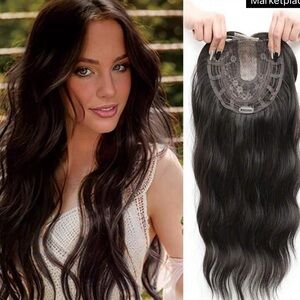 Hair Topper DARK Brown 20”